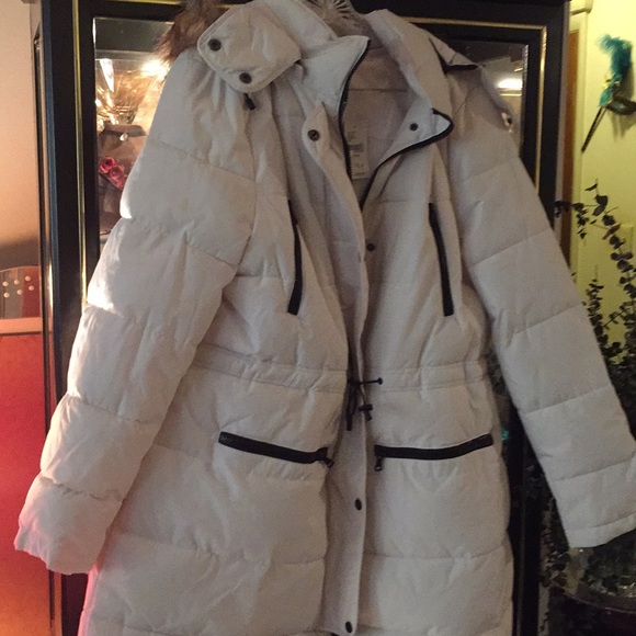 Lane Bryant Jackets & Blazers - Puffer Off White Jacket by Lane Bryant 14/16
